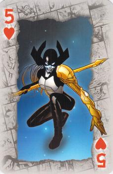 2023 Waddingtons Marvel Playing Cards #5♥ Proxima Midnight Front