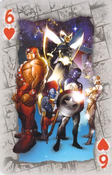 2023 Waddingtons Marvel Playing Cards #6♥ Guardians of the Galaxy Front