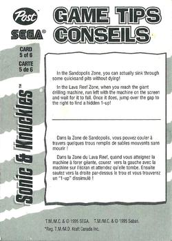1995 Post Canada Sega Genesis Game Tips #5 Sonic & Knuckles Back