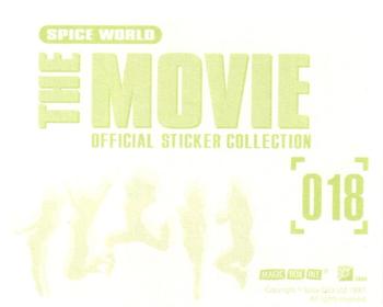 1997 Magic Box Spiceworld The Movie Stickers #18 Sticker 18 Back