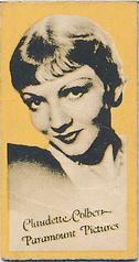 1930s Peerless Pat No. 1546553 Set Engav-o-tints #NNO Claudette Colbert Front