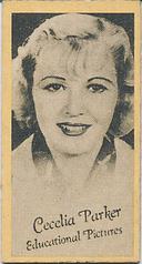 1930s Peerless Pat No. 1546553 Set Engav-o-tints #NNO Cecelia Parker Front