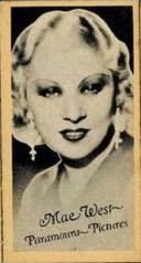1930s Peerless Pat No. 1546553 Set Engav-o-tints #NNO Mae West Front
