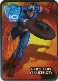 2009 Galletas Marinela Marvel #10agua Capitan America Front