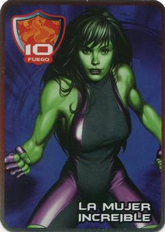 2009 Galletas Marinela Marvel #10fuego La Mujer Increible Front