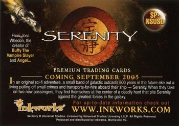 2005 Inkworks Serenity - Promos #SP-NSUSD Cast Photo Back