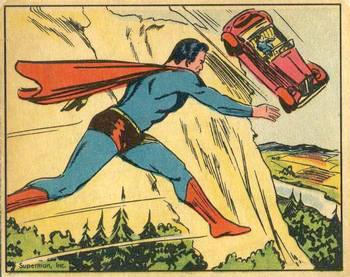 1984 WTW 1941 Gum Inc. Superman (R145) (Reprint) #23 Hurtling to Destruction Front