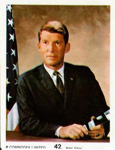 1969 Commodex Operation Moon #42 Wally Schirra Front