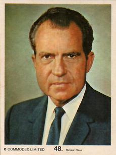 1969 Commodex Operation Moon #48 Richard Nixon Front