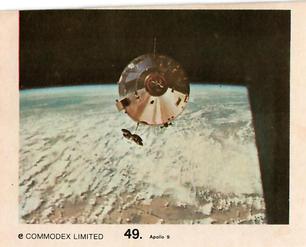1969 Commodex Operation Moon #49 Apollo 9 Front