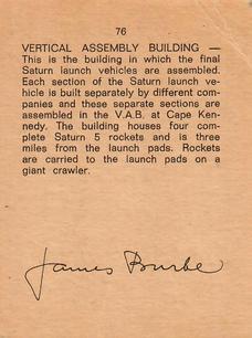 1969 Commodex Operation Moon #76 The vehicle assembly building Back