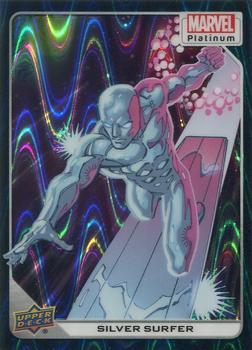 2023 Upper Deck Marvel Platinum - Teal Wave #93 Silver Surfer Front