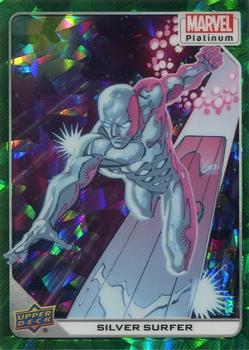 2023 Upper Deck Marvel Platinum - Green Crackle #93 Silver Surfer Front