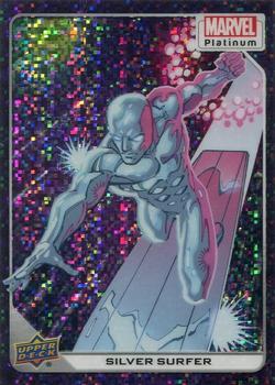 2023 Upper Deck Marvel Platinum - Purple Pixels #93 Silver Surfer Front