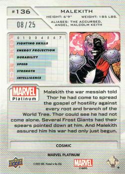 2023 Upper Deck Marvel Platinum - Cosmic #136 Malekith Back