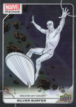 2023 Upper Deck Marvel Platinum - Creator Art Variant #93-V Silver Surfer Front