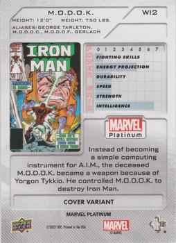 2023 Upper Deck Marvel Platinum - Cover Variant #WI2 M.O.D.O.K. Back
