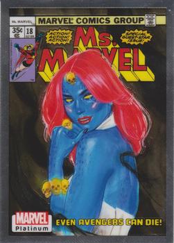 2023 Upper Deck Marvel Platinum - Cover Variant #WI29 Mystique Front