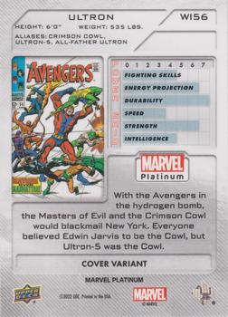 2023 Upper Deck Marvel Platinum - Cover Variant #WI56 Ultron Back