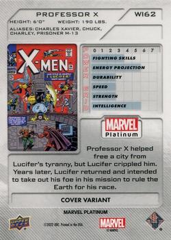 2023 Upper Deck Marvel Platinum - Cover Variant #WI62 Professor X Back
