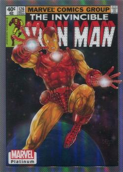 2023 Upper Deck Marvel Platinum - Cover Variant Rainbow #WI34 Iron Man Front
