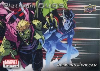 2023 Upper Deck Marvel Platinum - Platinum Duos #PD8 Hulkling & Wiccan Front