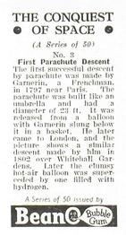 1956 BeanO The Conquest of Space #3 First Parachute Descent Back