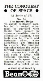 1956 BeanO The Conquest of Space #24 The Rocket Motor Back
