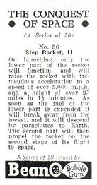 1956 BeanO The Conquest of Space #36 Step Rocket, 2 Back