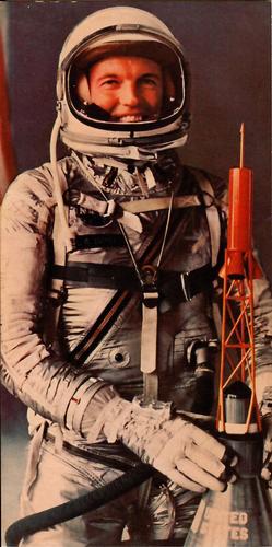 1963 Gelles-Widmer Teach Me Astronauts Space Cards #9 Gordon Cooper Front