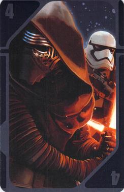 2015 Fournier Star Wars Chase the Ace Playing Cards #4black Kylo Ren / Stormtrooper Front