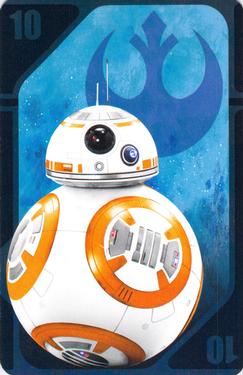 2015 Fournier Star Wars Chase the Ace Playing Cards #10blue BB-8 Front