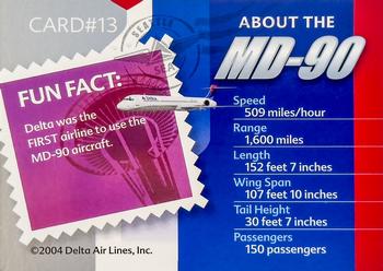 2004 Delta Airlines #13 Boeing MD-90 Back