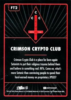 2022 Zerocool Clerks III - Crypto Club #FT2 Crimson Crypto Club Back