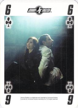 2003 Cartamundi Johnny English Playing Cards #6♣ Johnny English / Lorna Campbell Front