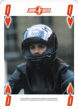 2003 Cartamundi Johnny English Playing Cards #Q♥ Lorna Campbell Front