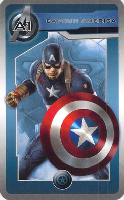 2015 Cartamundi Avengers: Age of Ultron Happy Families #A1 Captain America Front