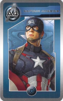 2015 Cartamundi Avengers: Age of Ultron Happy Families #A4 Captain America Front