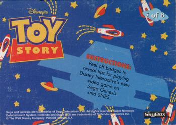 1995 Toy Story The Video Game Stickers #2 GAME TIP: Hit... Back
