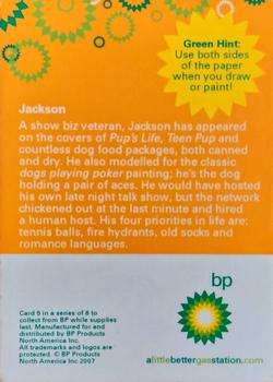 2007 BP Gas Station Green Hint Set #5 Jackson Back