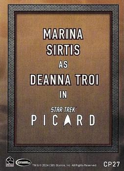 2024 Rittenhouse Star Trek: Picard Seasons 2 & 3 - Season 3 Cast of Picard #CP27 Marina Sirtis / Deanna Troi Back