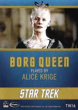 2024 Rittenhouse Star Trek: Picard Seasons 2 & 3 - Then and Now Base #TN16 Borg Queen Back
