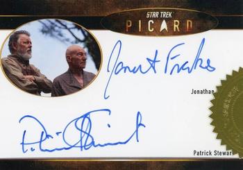 2024 Rittenhouse Star Trek: Picard Seasons 2 & 3 - Limited Edition Autograph #NNO Patrick Steward (Jean-Luc Picard) and Jonathan Frakes (William Riker) Front