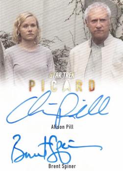 2024 Rittenhouse Star Trek: Picard Seasons 2 & 3 - Dual Autograph #NNO Brent Spiner / Alison Pill Front