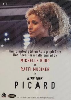 2024 Rittenhouse Star Trek: Picard Seasons 2 & 3 - Autographs Full Bleed #A10 Michelle Hurd / Raffi Musiker Back