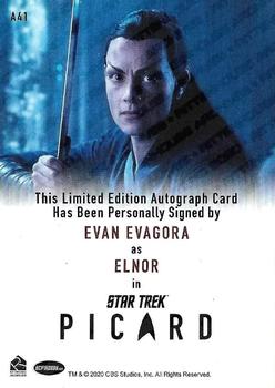 2024 Rittenhouse Star Trek: Picard Seasons 2 & 3 - Autographs Full Bleed #A41 Evan Evagora / Elnor Back