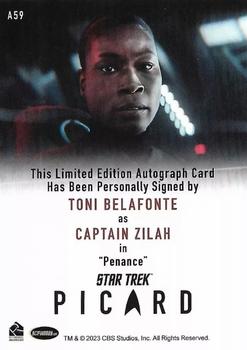 2024 Rittenhouse Star Trek: Picard Seasons 2 & 3 - Autographs Full Bleed #A59 Toni Belafonte / Captain Zilah Back