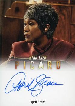 2024 Rittenhouse Star Trek: Picard Seasons 2 & 3 - Autographs Full Bleed #A64 April Grace / Admiral Sally Whitley Front