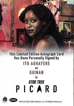 2024 Rittenhouse Star Trek: Picard Seasons 2 & 3 - Autographs Full Bleed #A65 Ito Aghayere / Guinan Back
