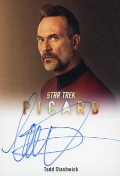 2024 Rittenhouse Star Trek: Picard Seasons 2 & 3 - Autographs Full Bleed #A67 Todd Stashwick / Captain Liam Shaw Front